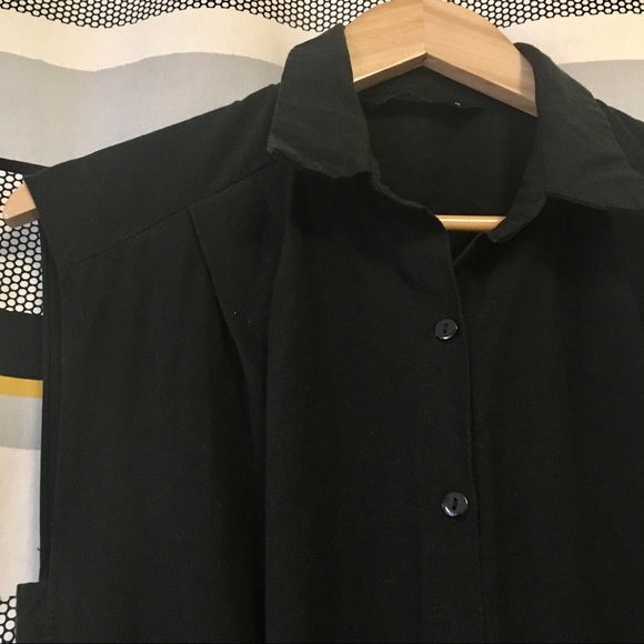 Sleeveless Utility Culotte Jumpsuit - Black (M) - Picture 3 of 15